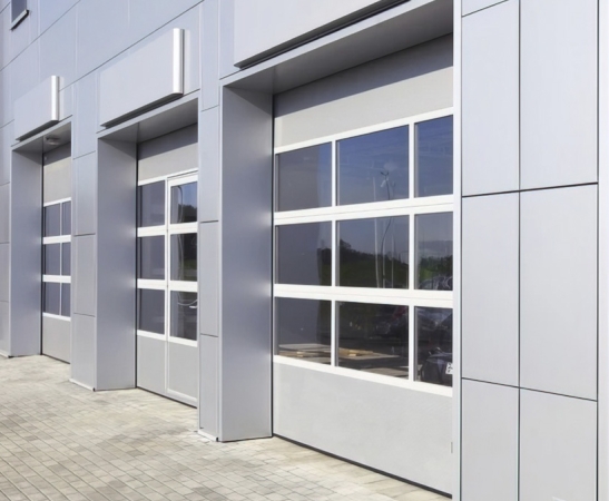 Панорамные ворота Алютех Alutrend в Ессентуках