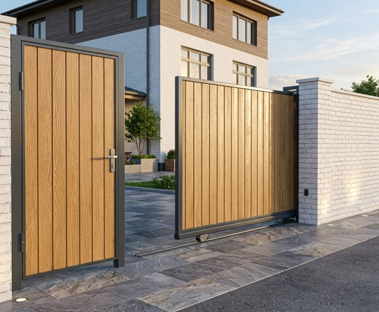 Деревянные ворота в Ессентуках