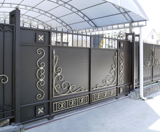 Металлические ворота в Ессентуках