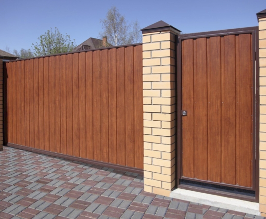 Ворота из металлического сайдинга в Ессентуках