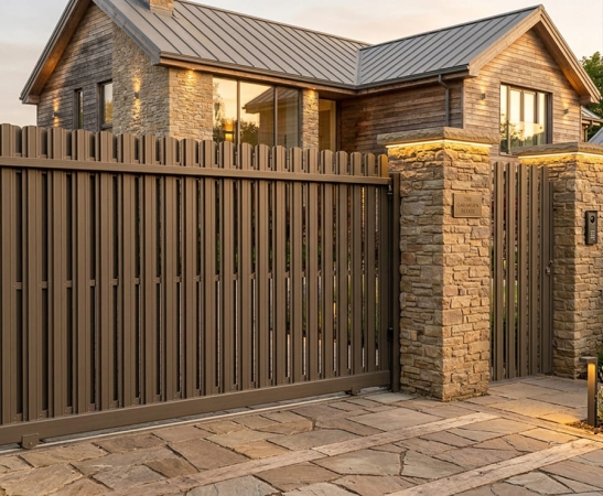 Ворота из штакетника в Ессентуках